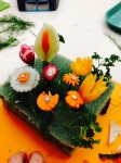 Flowers made with VEGETABLES